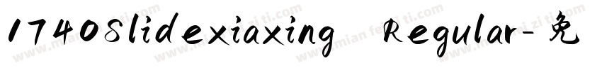 1740Slidexiaxing Regular字体转换